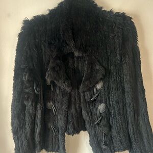 Luxurious Black Fur Jacket